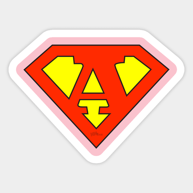 Super A Sticker by NN Tease